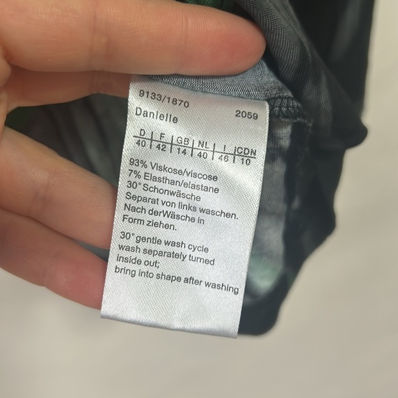 Vintage Y2K Orwell mesh green black crossover top size 10 or large - Picture 6 of 8